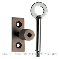 TRADCO 2282 LOCKING PIN ANTIQUE BRASS