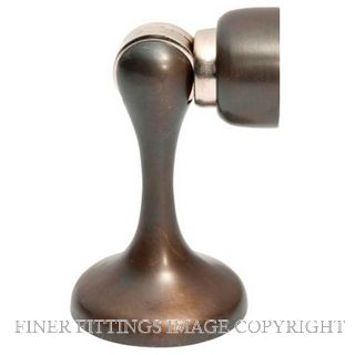 TRADCO 2292 DOOR STOP MAGNETIC ANTIQUE BRASS