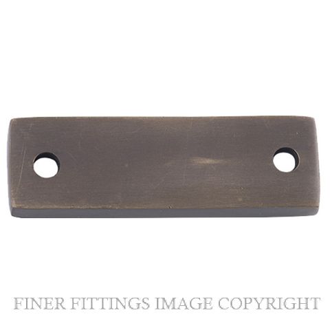 TRADCO 2297 ADAPTOR PLATE SQUARE FASTENER ANTIQUE BRASS