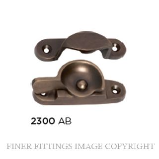 TRADCO 2300 SASH FASTENER ANTIQUE BRASS