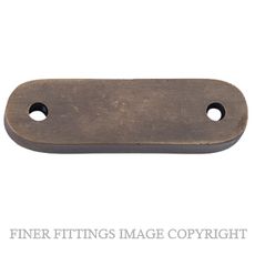 TRADCO 2309 ADAPTOR PLATE TEARDROP FASTENER ANTIQUE BRASS