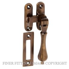 TRADCO 2311 CASEMENT FASTENER LONG THROW ANTIQUE BRASS