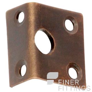 TRADCO 2327 RIGHT ANGLE KEEPER AB 7.5MM BOLT ANTIQUE BRASS