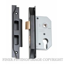 TRADCO 2188 - 2189 REBATED EURO LOCKS MATT BLACK