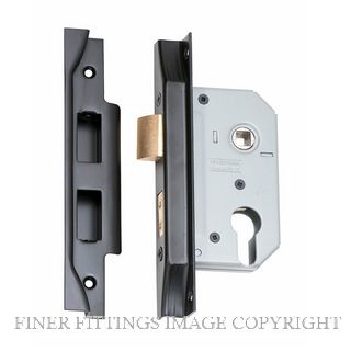 TRADCO 2188 REBATED EURO LOCK MATT BLACK