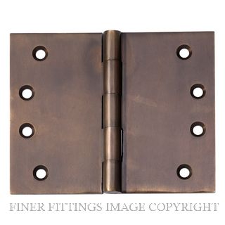 TRADCO 2390 HINGE BROAD BUTT 100X125MM ANTIQUE BRASS