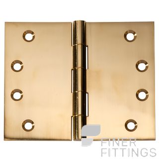 TRADCO HINGE BROAD BUTT POLISHED BRASS