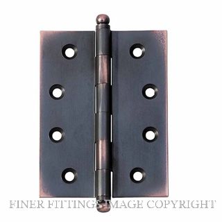 TRADCO 2578 HINGE LOOSE PIN BALL 100 X 75MM ANTIQUE COPPER
