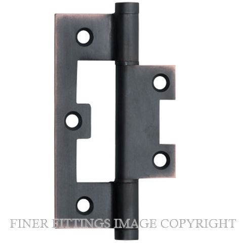 TRADCO 2598 HINGE HIRLINE BALL BEARING ANTIQUE COPPER