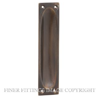 TRADCO 2348 FLUSH PULL 140 X 32MM ANTIQUE BRASS