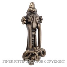 TRADCO 2360 DOOR KNOCKER ANTIQUE BRASS