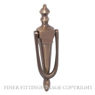 TRADCO 2361 DOOR KNOCKER ANTIQUE BRASS