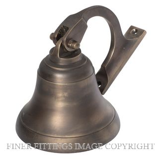 TRADCO 2369 SHIPS BELL ANTIQUE BRASS