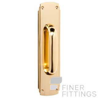 TRADCO DECO PULL HANDLE 240 X 60MM POLISHED BRASS