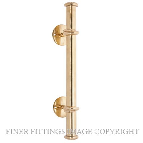 TRADCO 2926 PULL HANDLE 420MM POLISHED BRASS