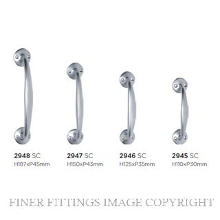 TRADCO PULL HANDLE 110MM SATIN CHROME