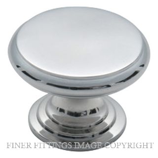 TRADCO 3038 CUPBOARD KNOB FLAT 25MM CHROME PLATE