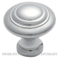 TRADCO 3053 - 3055 DOMED CABINET KNOBS CHROME PLATE