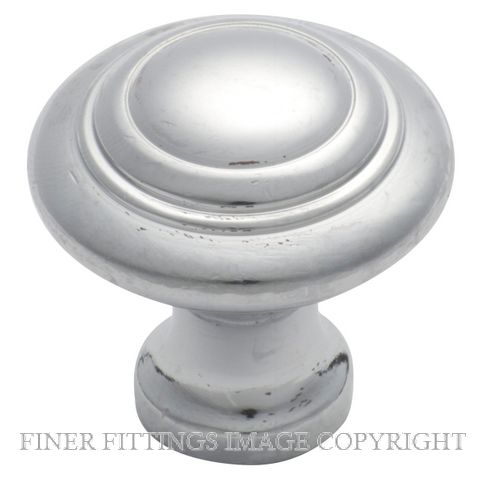 TRADCO 3053 - 3055 DOMED CABINET KNOBS CHROME PLATE