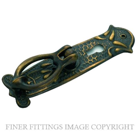 TRADCO 3294 PEDESTAL HANDLE SB 30 X 100MM ANTIQUE BRASS