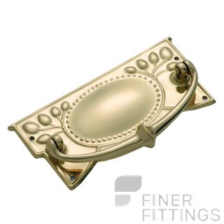 TRADCO 3320 - 3322 CABINET DROP HANDLES POLISHED BRASS