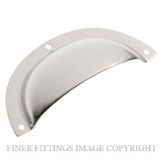 TRADCO 3137 DRAWER PULL PLAIN SB POLISHED NICKEL