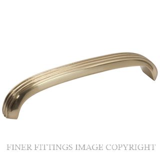 TRADCO 3444 DECO PULL HANDLE 125 X 20MM POLISHED BRASS