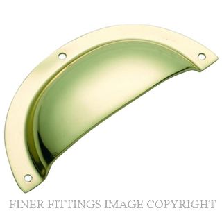 TRADCO 3551 DRAWER PULL PLAIN SB POLISHED BRASS