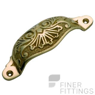 TRADCO 3552 DRAWER PULL 110 X 35MM POLISHED BRASS