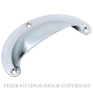 TRADCO 3570 DRAWER PULL PLAIN 100 X 40MM SATIN CHROME