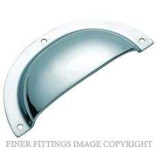 TRADCO 3581 DRAWER PULL PLAIN SB 97 X 40MM CHROME PLATE