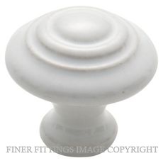 TRADCO 3474 - 3476 PORCELAIN CABINET KNOBS WHITE
