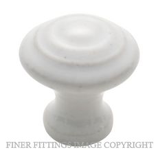 TRADCO 3474 - 3476 PORCELAIN CABINET KNOBS WHITE