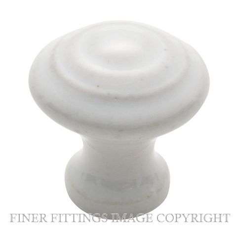 TRADCO 3474 - 3476 PORCELAIN CABINET KNOBS WHITE