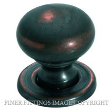 TRADCO 3654 - 3657 CABINET KNOBS ANTIQUE COPPER