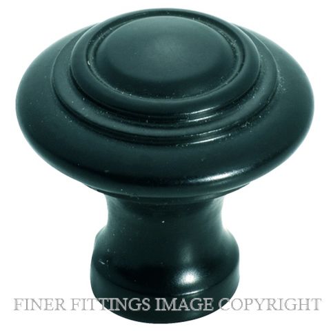 TRADCO 3687 - 3689 IRON CABINET KNOBS MATT BLACK