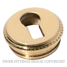 TRADCO 3804 ROUND INSERT ESCUTCHEON 19MM POLISHED BRASS