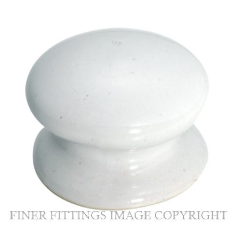 TRADCO 3730 - 3742 PORCELAIN KNOB WHITE