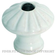 TRADCO - 3736 PORCELAIN KNOB WHITE