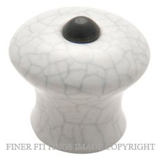 TRADCO 3738  - 3739 CRAZED PORCELAIN KNOB IVORY