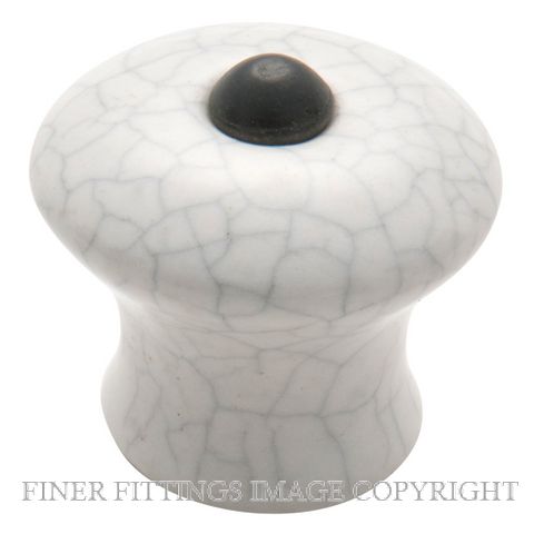 TRADCO 3738  - 3739 CRAZED PORCELAIN KNOB IVORY