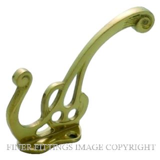 TRADCO 3901 HAT & COAT HOOK POLISHED BRASS