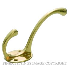 TRADCO 3920 HAT & COAT HOOK POLISHED BRASS