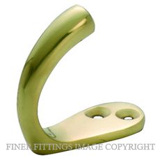 TRADCO 3924 SINGLE ROBE HOOK POLISHED BRASS