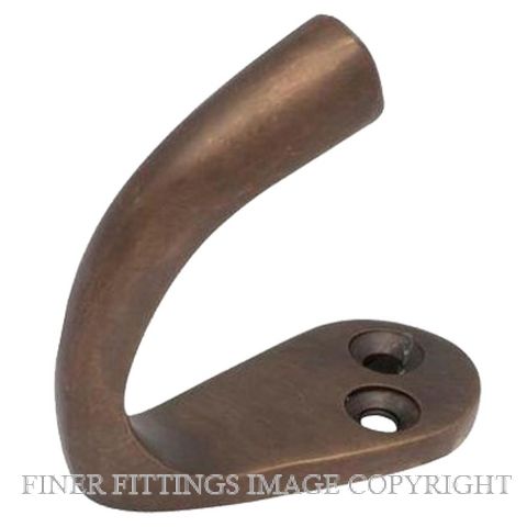 TRADCO 3935 SINGLE ROBE HOOK ANTIQUE BRASS