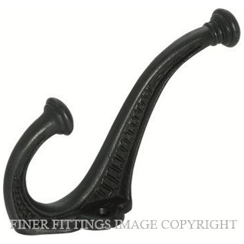 TRADCO 3940 HAT & COAT HOOK MATT BLACK