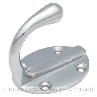 TRADCO 3938 SINGLE ROBE HOOK CHROME PLATE