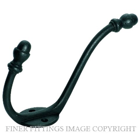 TRADCO 3941 HAT & COAT HOOK MATT BLACK