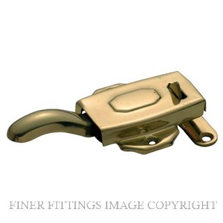 TRADCO 3831 KITCHEN DRESSER LATCH L/H SB POLISHED BRASS