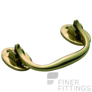 TRADCO 3851 TRUNK HANDLE 120MM POLISHED BRASS
